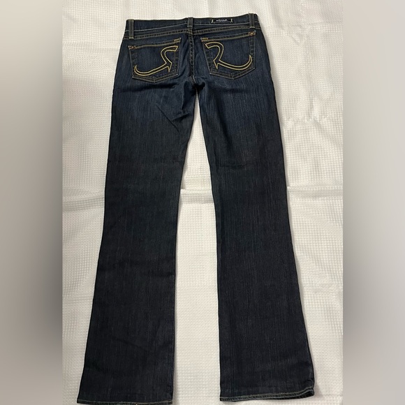 Rock & Republic Vintage low rise jeans. Dark wash. Bootleg/ Flared. Size 24 - Picture 5 of 5